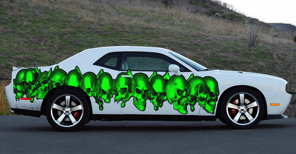 3D Pirate Skull Car Sticker – Full Color Vinyl Decal for Truck, Boat, Laptop – Jolly Roger Pirate Flag Graphic – Skull Car Accessory