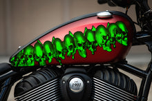 Load image into Gallery viewer, 3D Skulls Crotch Rocket Bike Wrap, Pirate Skull Bike Decal, Skulls Chopper Bike Graphics, Tribal Skulls Motorcycle Sticker, Skull Bike Wrap