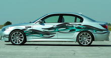 Load image into Gallery viewer, 3D Tribal Car Wrap, 3D Tribal Racing Stripes Vinyl Decal, Tribal Car Graphics, 3D Tribal Car Wrap, Tribal Car Decal, 3D Tribal Car Sticker