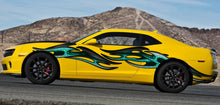 Load image into Gallery viewer, 3D Tribal Car Wrap, 3D Tribal Racing Stripes Vinyl Decal, Tribal Car Graphics, 3D Tribal Car Wrap, Tribal Car Decal, 3D Tribal Car Sticker