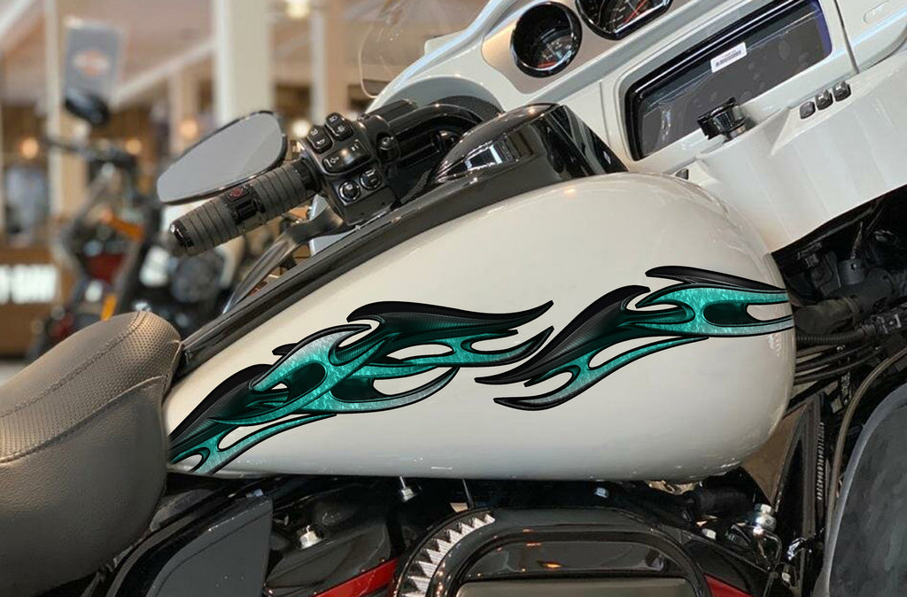 Tribal Bike Sticker, Tribal Sport Bike Vinyl Graphics, Tribal Bike Wrap, Dirt Bike Full Color Vinyl Sticker, 3D Tribal Bike Decal