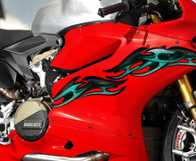 Load image into Gallery viewer, Tribal Bike Sticker, Tribal Sport Bike Vinyl Graphics, Tribal Bike Wrap, Dirt Bike Full Color Vinyl Sticker, 3D Tribal Bike Decal