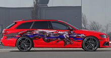 Load image into Gallery viewer, Lizard Auto Vinyl Decal, Dragon Car Side Wrap Vinyl Sticker, 3D Tribal Dragon Car Design, Tribal Dragon Car Graphics, Dragon Car Wrap