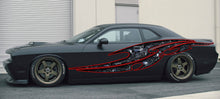 Load image into Gallery viewer, Skulls Bones Tribal Car Wrap, 3D Skulls Car Sticker, Skulls Car Decal, 3D Skulls Car Graphics, 3D Skulls Racing Stripes Vinyl Sticker