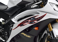 Load image into Gallery viewer, Skull Street Racing Graphics, Skulls Bones Crotch Rocket Decal, Skull Sticker Full Color Bike Chopper Graphics, Skull Motorcycle Vinyl Decal