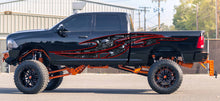 Load image into Gallery viewer, 3D Pirate Skull Truck Vinyl Decal, Bones Racing Stripes Car Sticker, Skulls Full Color Truck Side Graphics, Tribal Skulls Car Wrap