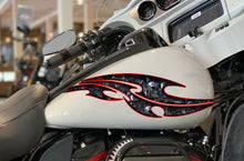 Load image into Gallery viewer, Pirate Skull Bike Decal, Skulls Crotch Rocket Bike Wrap, Skulls Chopper Bike Graphics, Tribal Skulls Motorcycle Sticker, Skull Bike Wrap