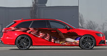 Load image into Gallery viewer, American Flag Car Wrap, USA Eagle Car Decal, Big Flag Car Decals, US Eagle Car Vinyl, US Pride Car Vinyl Graphics, Patriotic Car Sticker