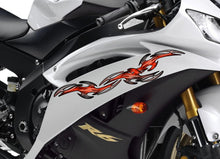 Load image into Gallery viewer, 3D Tribal Bike Decal, Tribal Bike Sticker, Tribal Bike Vinyl Wrap, Tribal Sport Bike Vinyl Graphics, Dirt Bike Full Color Vinyl Sticker