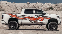 Load image into Gallery viewer, 3D Tribal Racing Stripes Car Vinyl Sticker, Tribal Truck Side Full Color Vinyl Sticker, Tribal Truck Vinyl Side Graphics, Tribal Car Decal