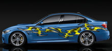 Load image into Gallery viewer, 3D Tribal Car Graphics, 3D Tribal Racing Stripes Vinyl Sticker, Tribal Car Wrap, Tribal Car Decal, 3D Tribal Car Sticker Decal