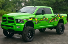 Load image into Gallery viewer, Tribal Truck Side Full Color Vinyl Sticker, 3D Tribal Truck Vinyl Side Graphics, Tribal Truck Wrap,Tribal Truck Graphics, Tribal Car Sticker