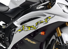 Load image into Gallery viewer, Tribal Bike Sticker, Tribal Sport Bike Vinyl Graphics, Tribal Bike Vinyl Wrap, Dirt Bike Full Color Vinyl Sticker, 3D Tribal Bike Decal