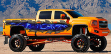 Load image into Gallery viewer, 3D Tribal Dragon Ripped Metal Full Color Truck Side Graphics, Tribal Dragon Truck Sticker, Tribal Dragon Car Vinyl,Tribal Dragon Truck Decal