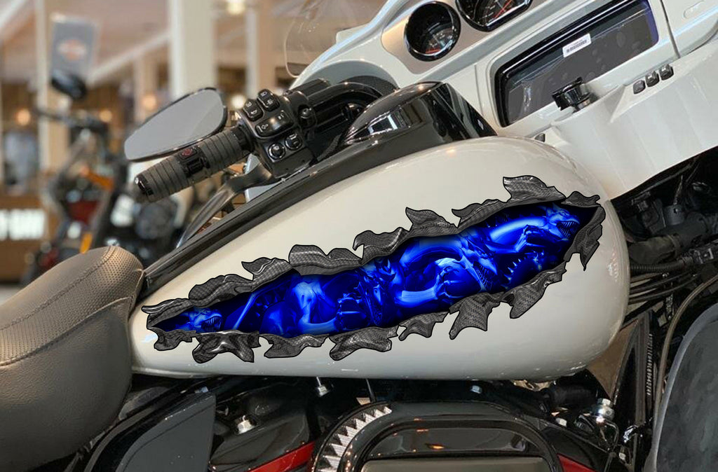 3D Dragons Racing Bike Decal, Dragons Sport Bike Vinyl Wrap, Dragons Bike Graphics Sticker, Dragon Dirt Bike Full Color Vinyl Design