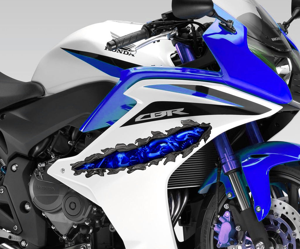 3D Dragon Bike Wrap Design, Tribal Dragon Sport Bike Decal, Dragon Bike Full Color Vinyl Sticker, Tribal Dragon Bike Vinyl Graphics