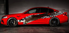 Load image into Gallery viewer, Patriotic Car Vinyl Decal, American pride Car Wrap, Bold eagle Car Vinyl Sticker, US eagle Full Color Car Side Graphics, Patriotic Car Wrap