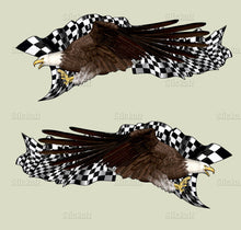 Load image into Gallery viewer, Patriotic Car Vinyl Decal, American pride Car Wrap, Bold eagle Car Vinyl Sticker, US eagle Full Color Car Side Graphics, Patriotic Car Wrap