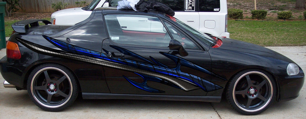 3D Tribal Car Sticker, Tribal Car Design, Tribal Racing Stripes Vinyl Decal, 3D Tribal Car Graphics, 3D Tribal Car Wrap, Tribal Car Decal