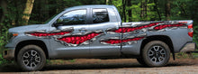 Load image into Gallery viewer, 3D Pirate Skull Truck Vinyl Decal, Skulls Ripped Metal Car Wrap, Skull Racing Stripes Car Sticker, Skulls Full Color Truck Side Graphics