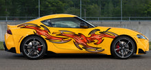Load image into Gallery viewer, 3D Tribal Car Wrap, 3D Tribal Racing Stripes Vinyl Decal, Tribal Car Graphics, 3D Tribal Car Wrap, Tribal Car Decal, 3D Tribal Car Sticker