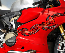 Load image into Gallery viewer, 3D Tribal Sport Bike Vinyl Graphics, Tribal Bike Vinyl Wrap, Tribal Bike Sticker, Tribal Bike Decal, Dirt Bike Full Color Vinyl Sticker