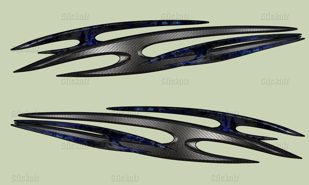 Tribal Truck Vinyl Side Graphics, 3D Tribal Racing Stripes Car Vinyl Sticker, Tribal Car Decal, Tribal Truck Side Full Color Vinyl Wrap