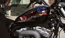 Load image into Gallery viewer, American Flag Motorcycle Decal, US Flag Tribal Racing Bike Wrap, Patriotic Flag Bike Graphics Sticker, US Bald Eagle Sport Bike Vinyl Decal