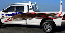 Load image into Gallery viewer, Patriotic Street Racing Truck Vinyl Graphics, US Flag Wrap, Tribal Car Stickers, American Pride Truck Decals, US Eagle Truck Vinyl