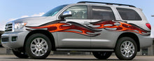 Load image into Gallery viewer, 3D Tribal Racing Stripes Car Vinyl Wrap, Tribal Truck Vinyl Side Graphics, Tribal Car Decal, Tribal Truck Side Full Color Vinyl Sticker