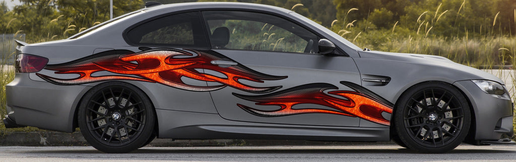3D Tribal Racing Stripes Vinyl Sticker, 3D Tribal Car Graphics, Tribal Car Wrap, Tribal Car Decal, 3D Tribal Car Design, Tribal Car Vinyl