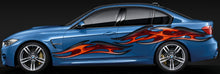 Load image into Gallery viewer, 3D Tribal Racing Stripes Vinyl Sticker, 3D Tribal Car Graphics, Tribal Car Wrap, Tribal Car Decal, 3D Tribal Car Design, Tribal Car Vinyl