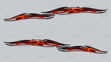 Load image into Gallery viewer, Tribal Speed Boat Vinyl Graphics, Tribal Watercraft Vinyl Decal, Tribal Racing Stripes Boat Wrap, 3D Tribal Boat Full Color Vinyl Sticker