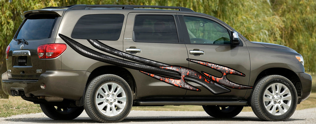 Tribal Truck Side Full Color Vinyl Decal, Tribal Truck Graphics, Tribal Car Sticker, Tribal Truck Wrap, Tribal Truck Vinyl Side Graphics