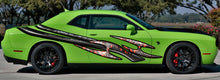 Load image into Gallery viewer, 3D Tribal Racing Stripes Vinyl Decal, Tribal Car Graphics, 3D Tribal Car Wrap, 3D Tribal Car Wrap, Tribal Car Decal, 3D Tribal Car Sticker