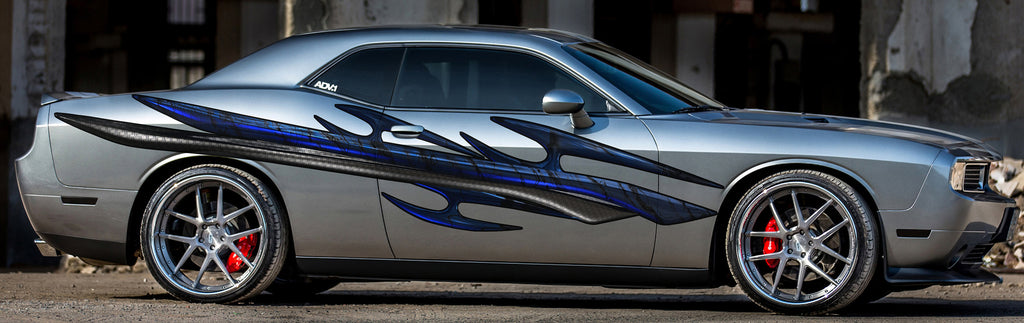 3D Tribal Car Graphics, Tribal Car Wrap, 3D Tribal Racing Stripes Vinyl Decal, Tribal Car Wrap, Tribal Car Vinyl, 3D Tribal Car Sticker