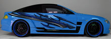 Load image into Gallery viewer, 3D Tribal Car Sticker, Tribal Car Design, Tribal Racing Stripes Vinyl Decal, 3D Tribal Car Graphics, 3D Tribal Car Wrap, Tribal Car Decal