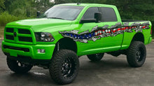 Load image into Gallery viewer, USA Flag Ripped Metal Full Color Car Design, Patriotic Sticker, 3D Flag Truck Vinyl Decal, US Pride Truck Graphic, American Flag Car Wrap