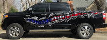 Load image into Gallery viewer, USA Flag Ripped Metal Full Color Car Design, Patriotic Sticker, 3D Flag Truck Vinyl Decal, US Pride Truck Graphic, American Flag Car Wrap
