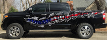 Load image into Gallery viewer, American Flag Car Sticker, USA Flag Truck Side Full Color Vinyl Decal, 3D Ripped USA Flag Truck Wrap, USA Flag Car Vinyl Side Graphics