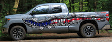 Load image into Gallery viewer, American Flag Car Sticker, USA Flag Truck Side Full Color Vinyl Decal, 3D Ripped USA Flag Truck Wrap, USA Flag Car Vinyl Side Graphics