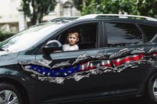 Load image into Gallery viewer, American Flag Car Sticker, USA Flag Truck Side Full Color Vinyl Decal, 3D Ripped USA Flag Truck Wrap, USA Flag Car Vinyl Side Graphics