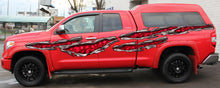 Load image into Gallery viewer, Skulls Truck Ripped Metal Graphics, Skulls Truck Wrap, Skull Truck Side Full Color Vinyl Sticker, Skull Truck Vinyl Side Decal