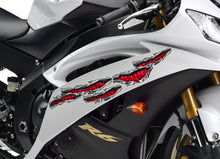 Load image into Gallery viewer, Skulls Ripped Metal Crotch Rocket Decal, Skull Street Racing Graphics, Skull Sticker Full Color Bike Chopper, Skull Motorcycle Vinyl Decal