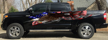 Load image into Gallery viewer, American Flag Sticker, Full Color Tribal Car Side Graphics, US Bald Eagle Truck Side Decal, Big Flag Truck Decals, USA Flag Car Vinyl Wrap