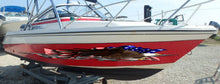 Load image into Gallery viewer, US Bald Eagle Full Color Yacht Graphics, USA Flag Tribal Watercraft Vinyl, American pride Cigar Boat Side Graphics, Patriotic Sticker