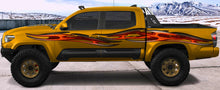 Load image into Gallery viewer, 3D Tribal Racing Stripes Car Vinyl Wrap, Tribal Truck Vinyl Side Graphics, Tribal Car Decal, Tribal Truck Side Full Color Vinyl Sticker