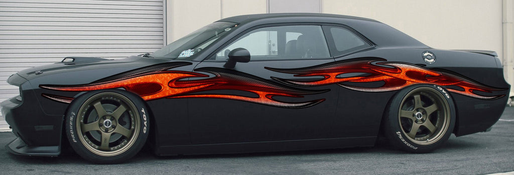 3D Tribal Racing Stripes Vinyl Sticker, 3D Tribal Car Graphics, Tribal Car Wrap, Tribal Car Decal, 3D Tribal Car Design, Tribal Car Vinyl
