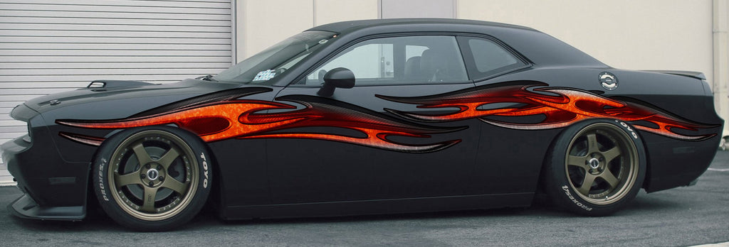 3D Tribal Car Sticker, 3D Tribal Car Wrap, 3D Tribal Racing Stripes Vinyl Decal, 3D Tribal Car Wrap, Tribal Car Design, Tribal Car Graphics