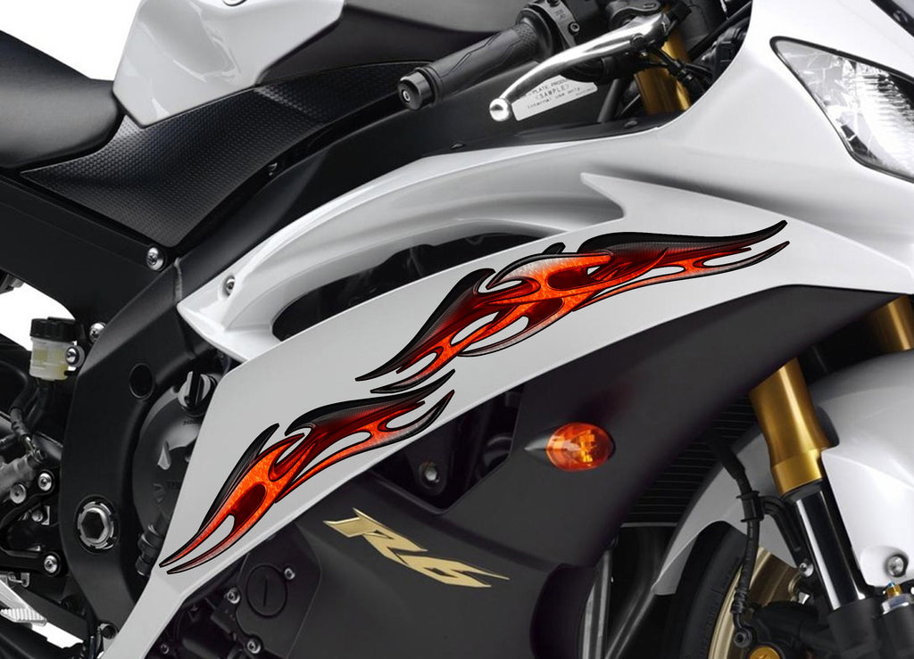 Tribal Bike Sticker, 3D Tribal Bike Design, Tribal Sport Bike Vinyl Graphics, Tribal Bike Vinyl Wrap, Dirt Bike Full Color Vinyl Sticker